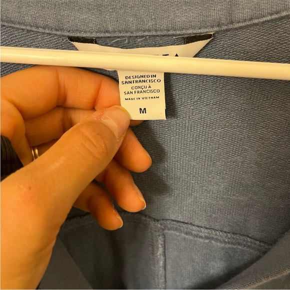 ATHLETA WESTWOOD SWEATSHIRT TEE IN COTTAGE BLUE SIZE M - Picture 4 of 4